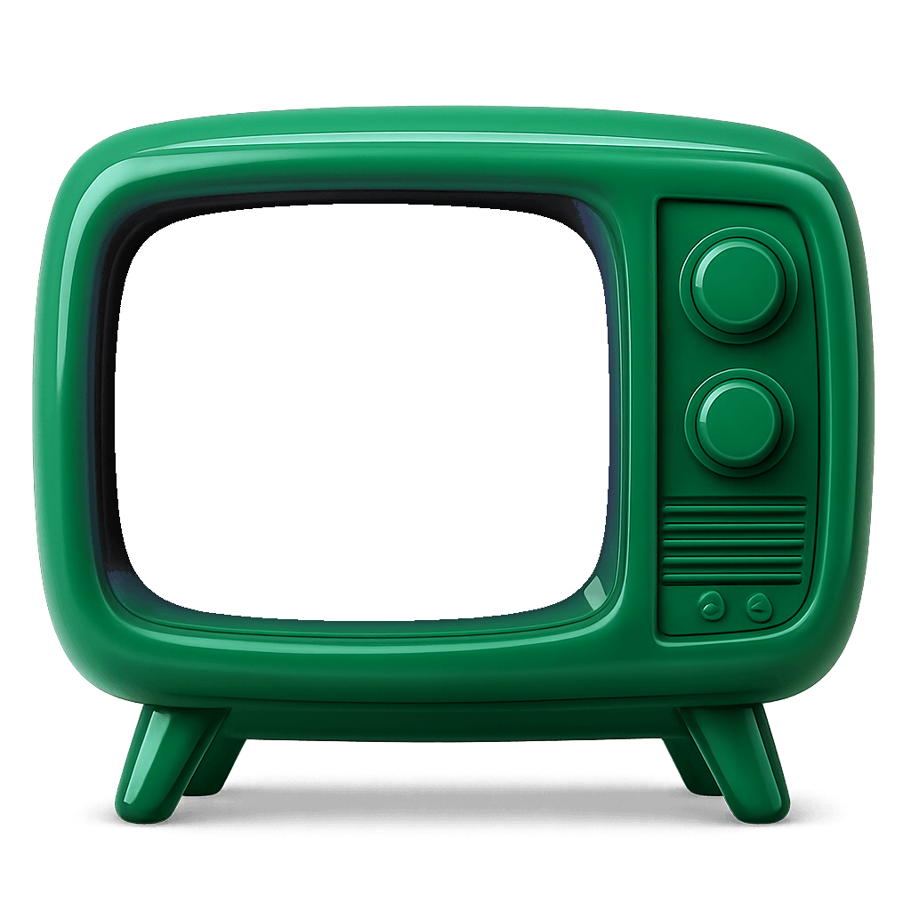 Televisor retro verde